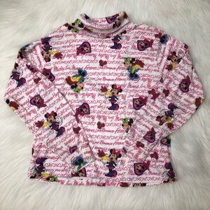Vintage Disney Mickey's Kids Minnie Mouse Colorful Character Top Kids size 10-12